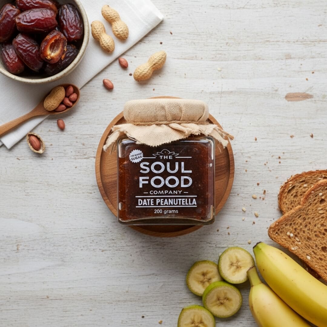 date peanutella flatlay image