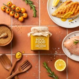 Honey Mustard Flat Lay