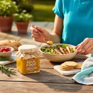 honey mustard in use outdoors