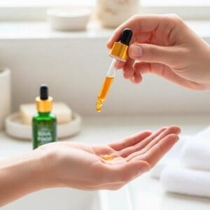 seabuckthorn oil application in bathroom