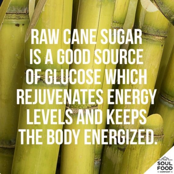 raw cane sugar benefit - energy booster