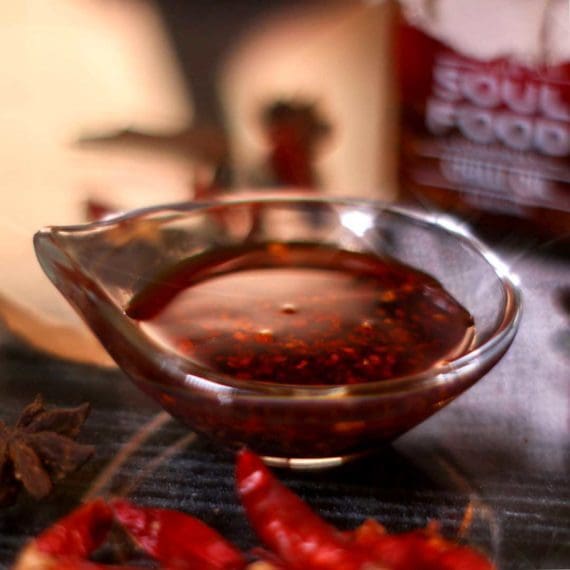 Chilli oil close up