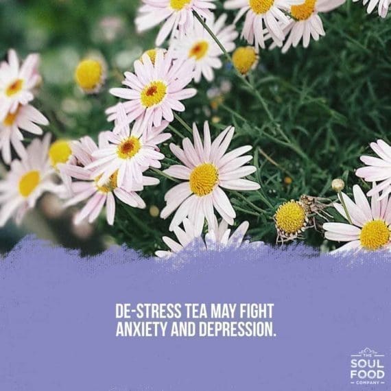 De-stress tea benefit - mood enhancer
