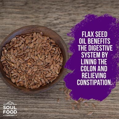 flax seed oil may help with constipation
