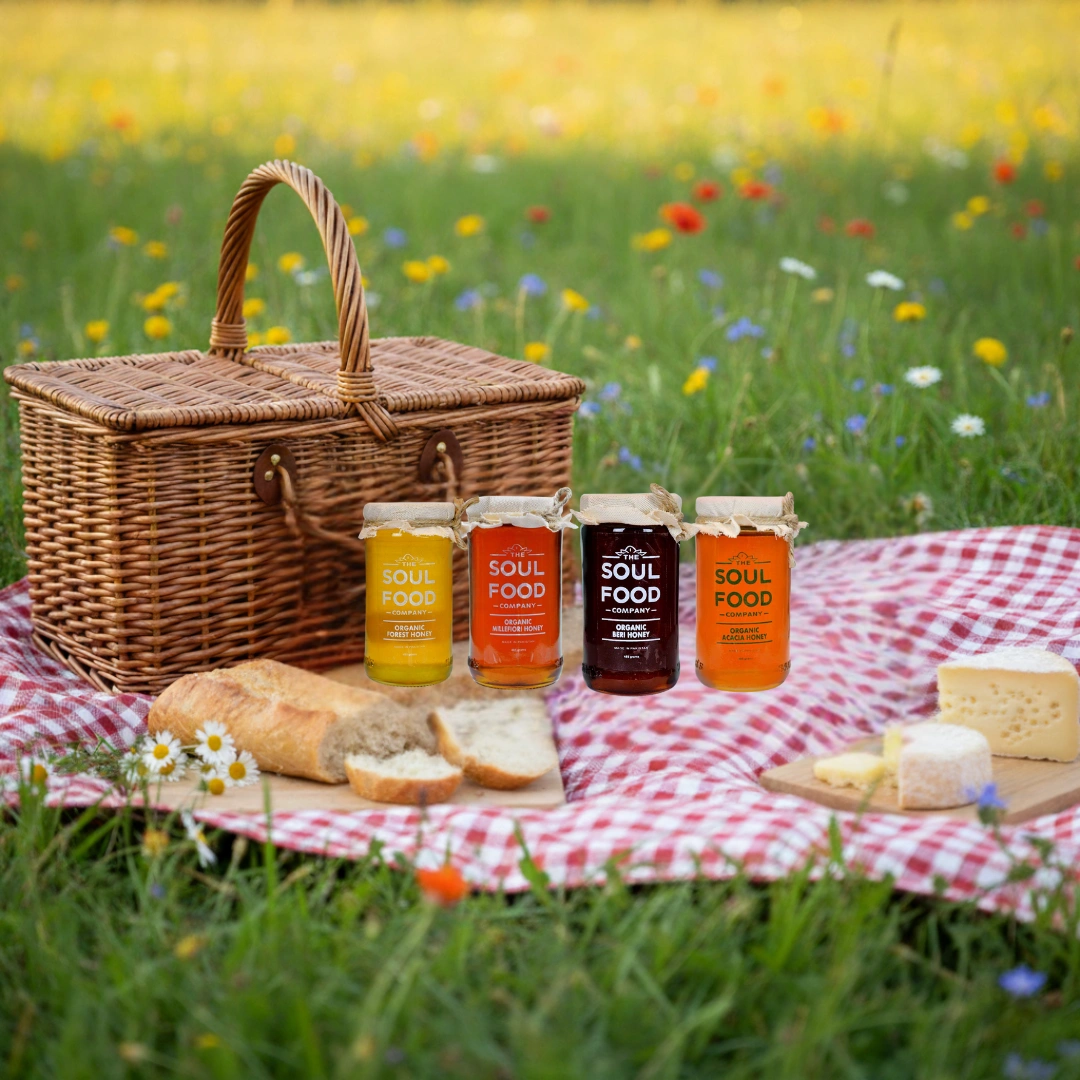 honey shopping list in picnic display